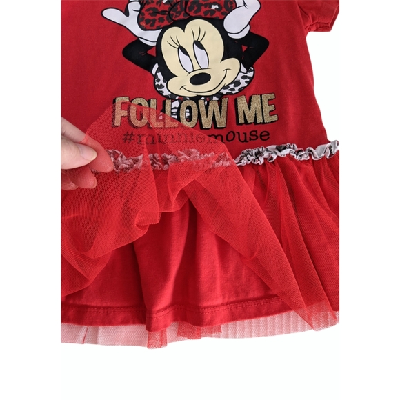 Disney Minnie Mouse Red Dress 3T - Picture 7 of 10